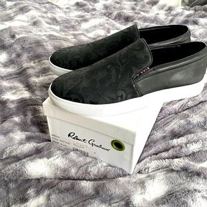 Robert Graham Arroyo Slip On Sneaker Black Size 10